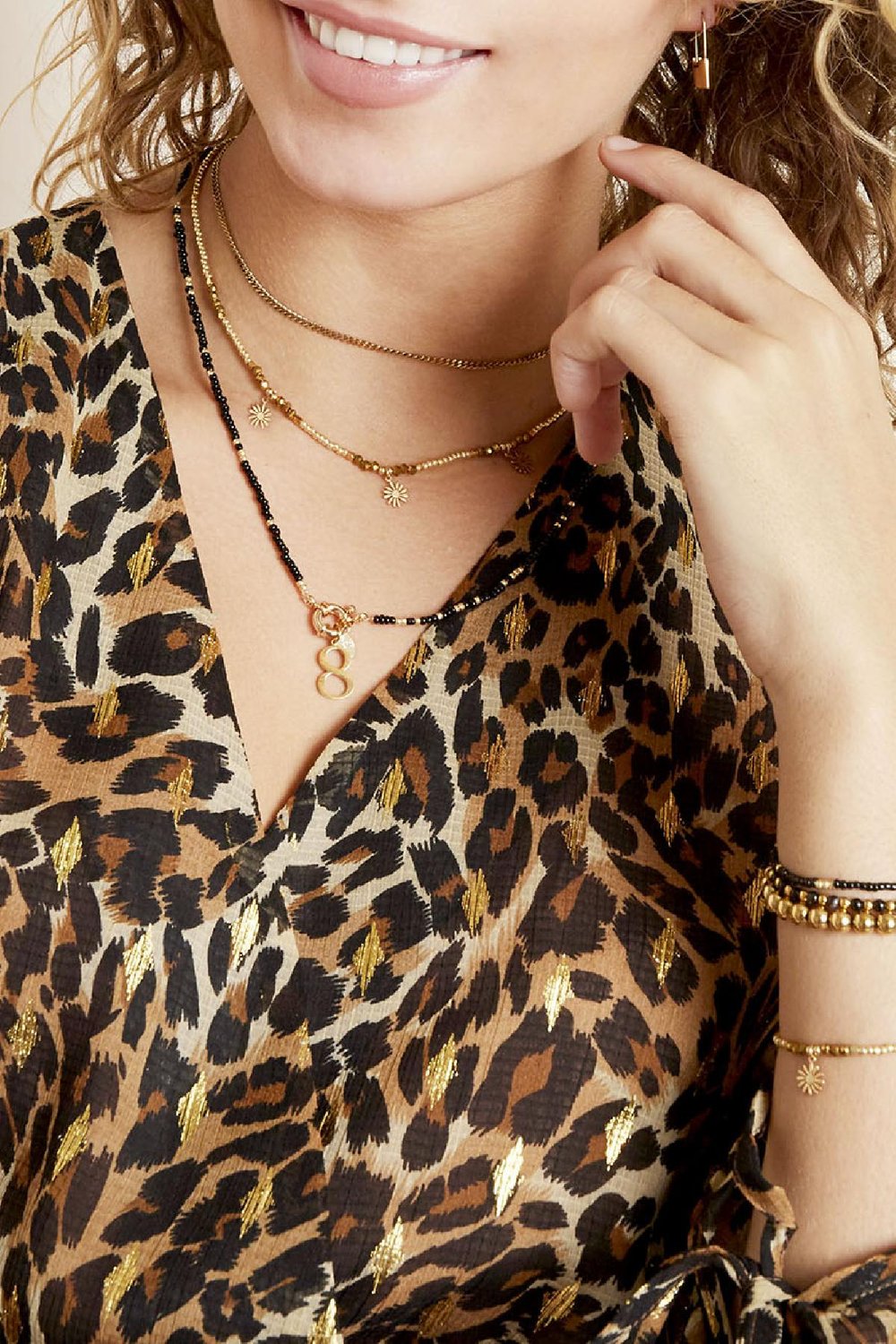 Armband Daisies For You Goldfarbe Kupfer h5Bild4